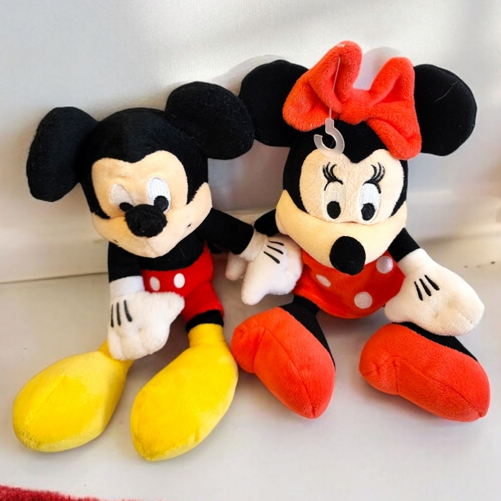 Disney Mickey & Minnie Mouse 10" Just Play Plush 2014 (B)
